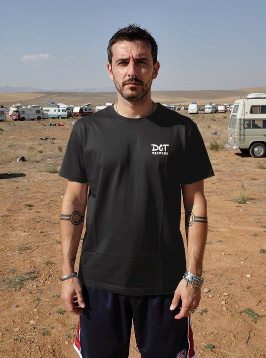 DCT Records T-shirt black / white