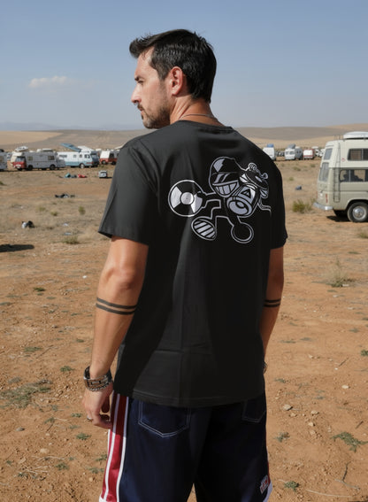 DCT Records T-shirt black / white