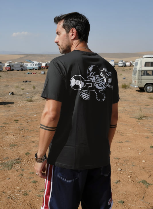 DCT Records T-shirt black / white